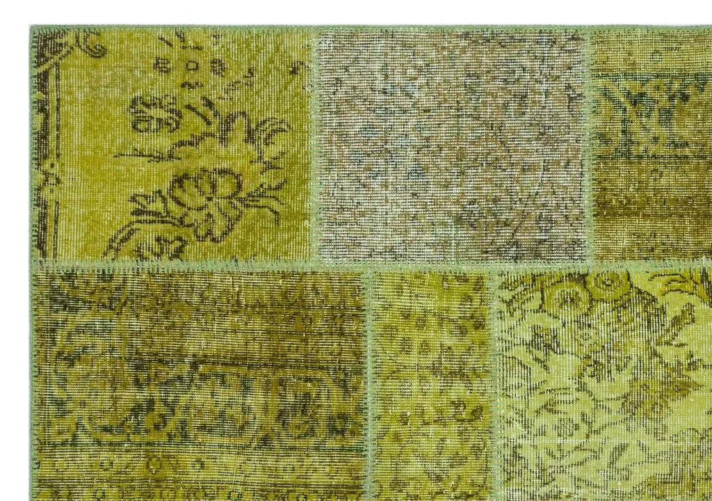 Apex Patchwork Halı Yeşil 26295 - görsel 5