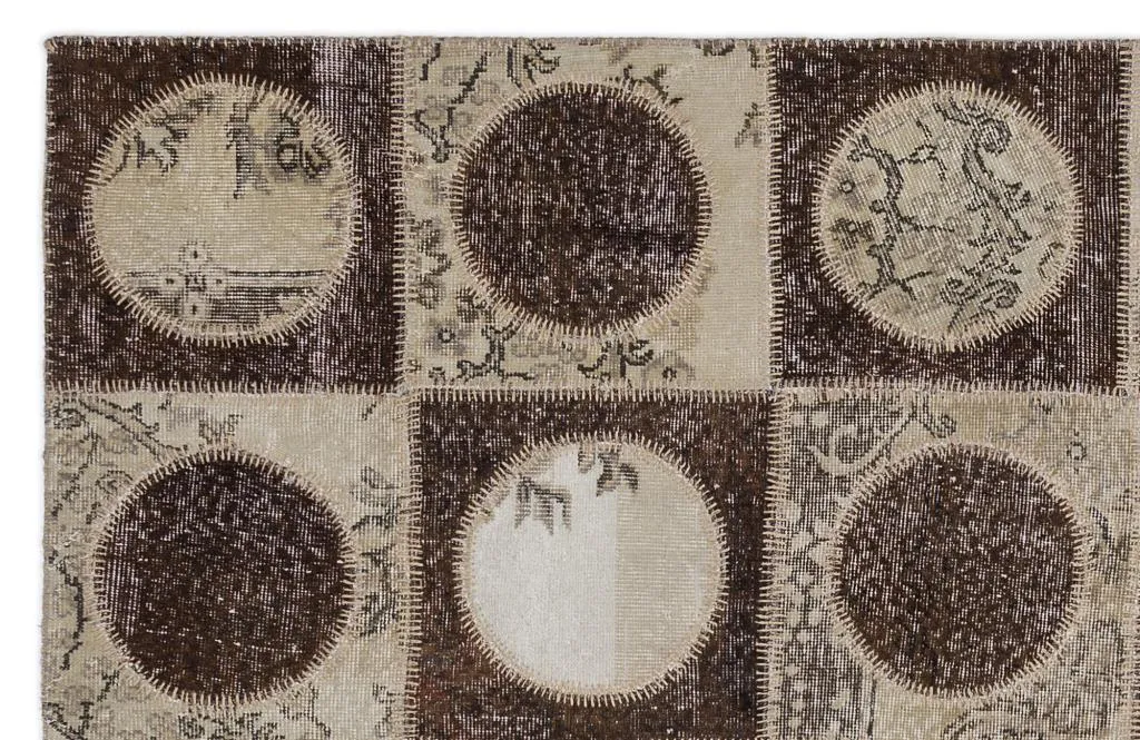 Apex Patchwork Halı Kahve 2092 - görsel 2
