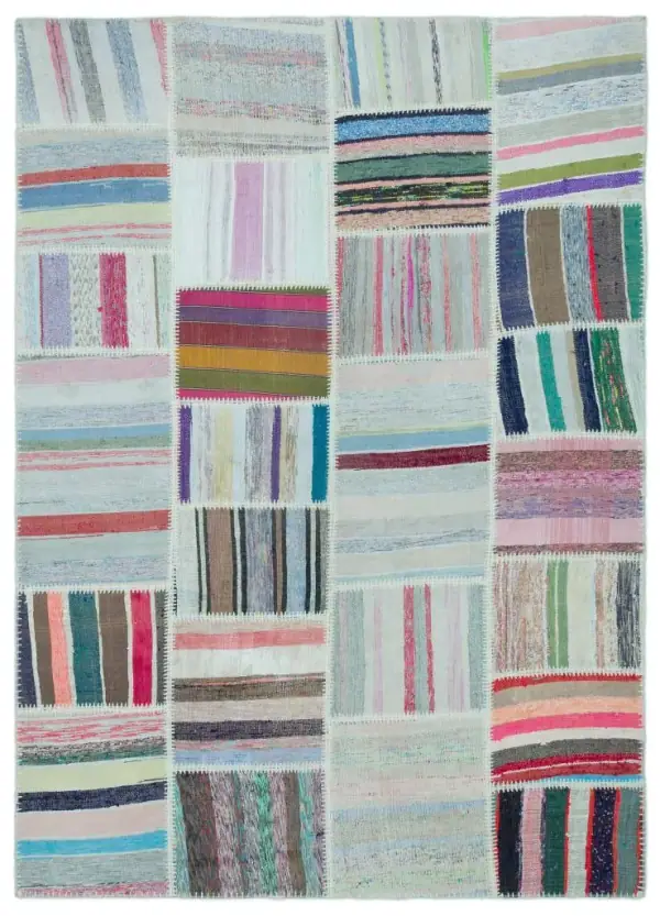 Apex Kilim Patchwork Unique Striped 25246