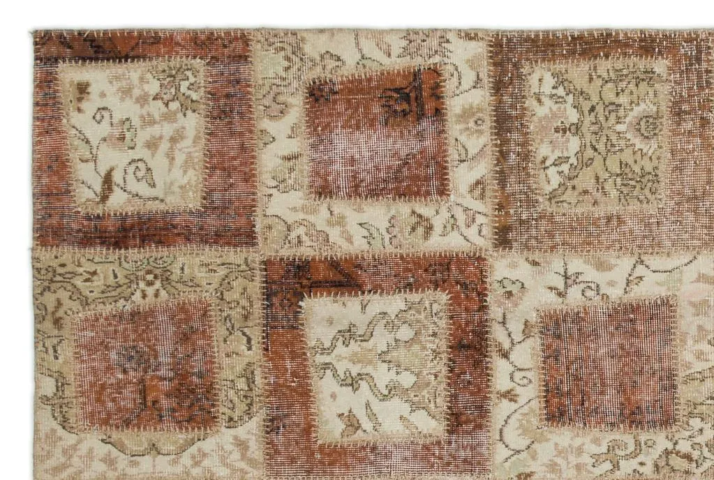 Apex Patchwork Halı Bej 21436 - görsel 4
