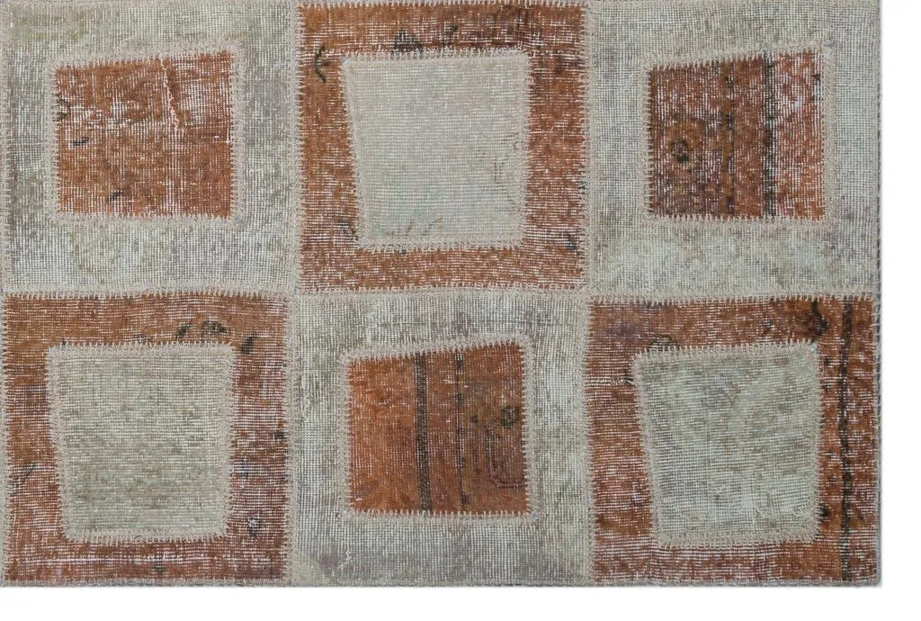 Apex Patchwork Halı Kahve 26409 - görsel 4