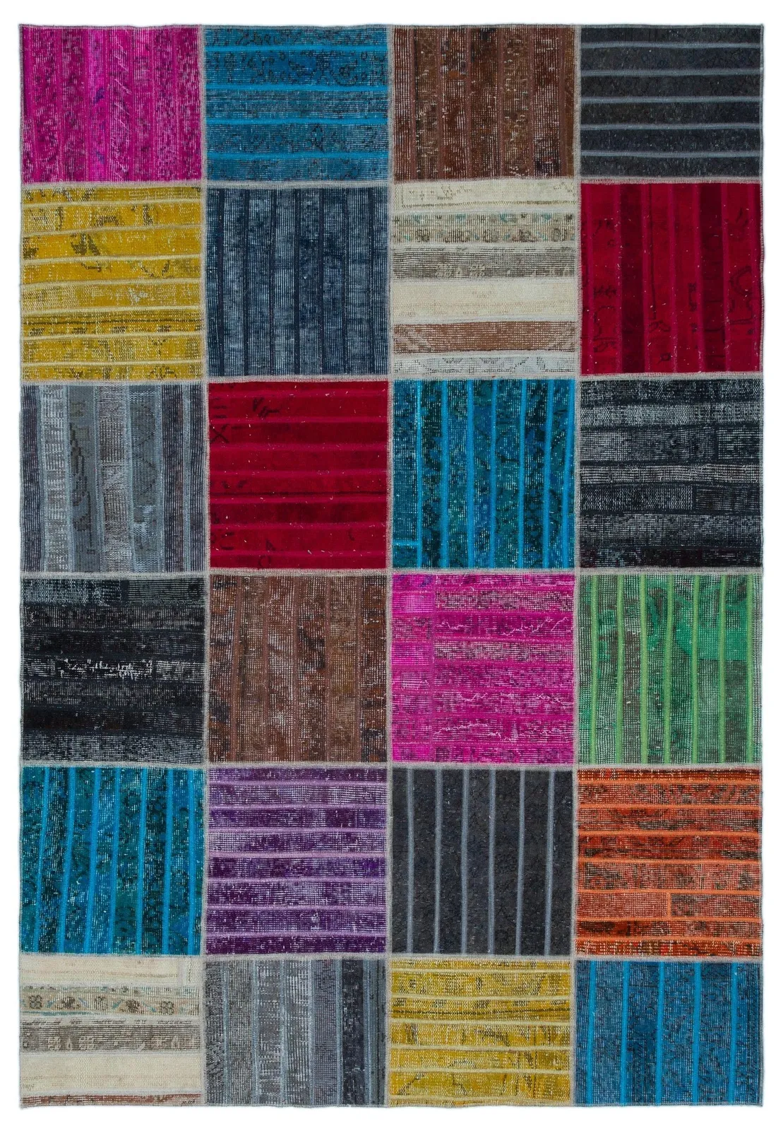Apex Patchwork Unique Multi Naturel 24910 - görsel 1