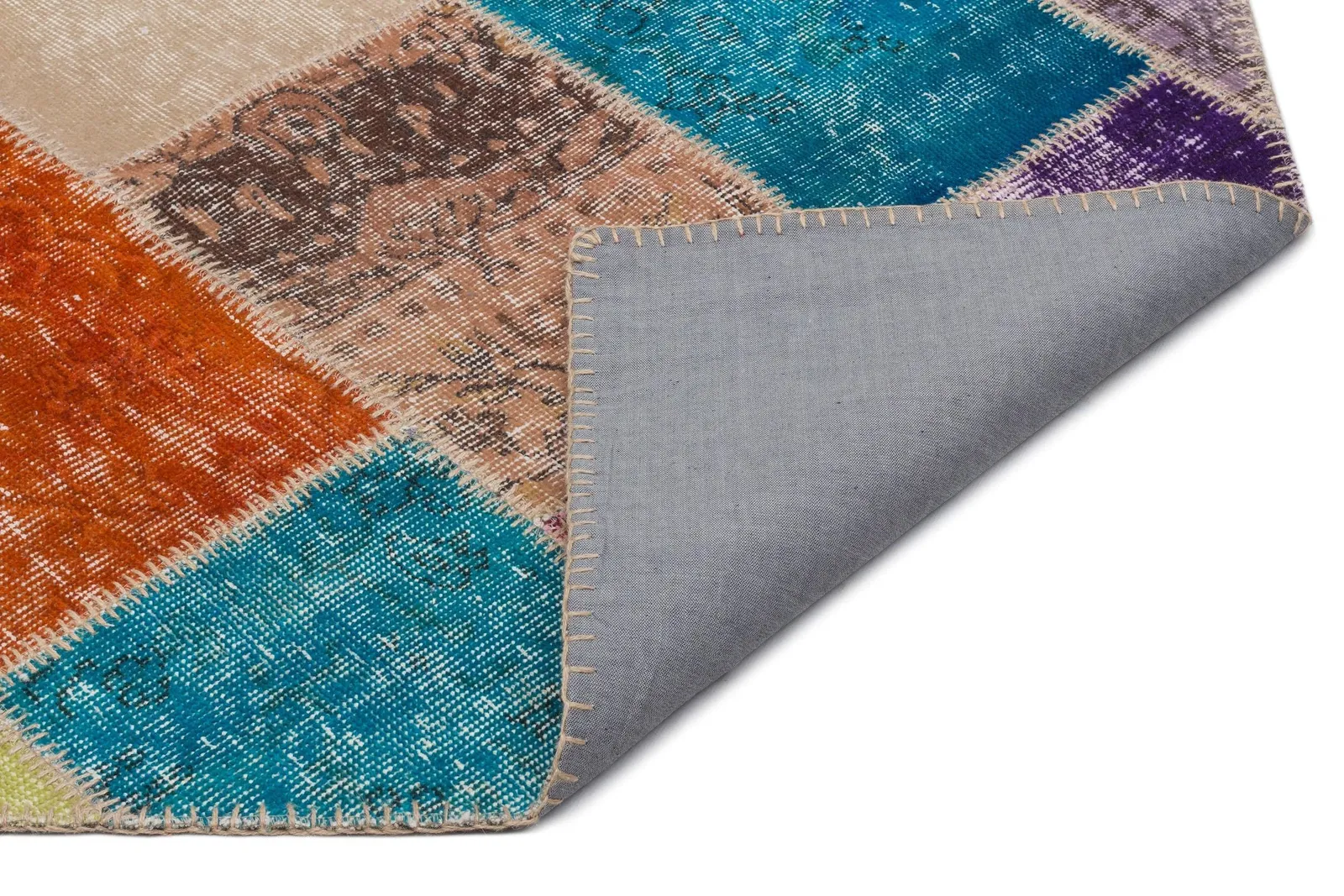 Apex Patchwork Unique Multi Naturel 22077 - görsel 2