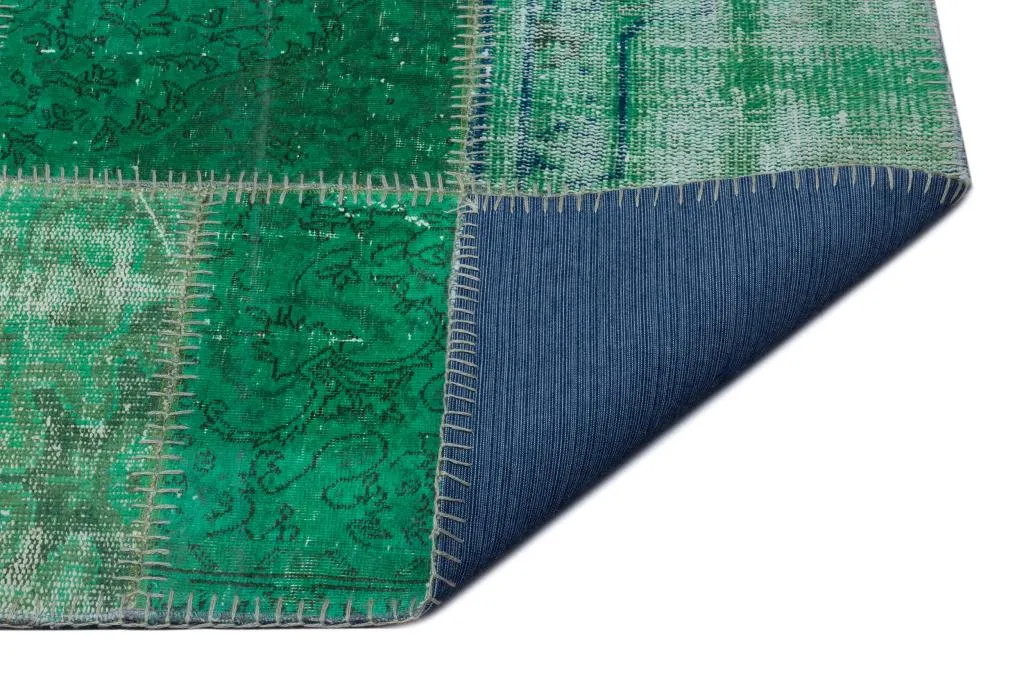 Apex Patchwork Halı Yeşil 26392 - görsel 2
