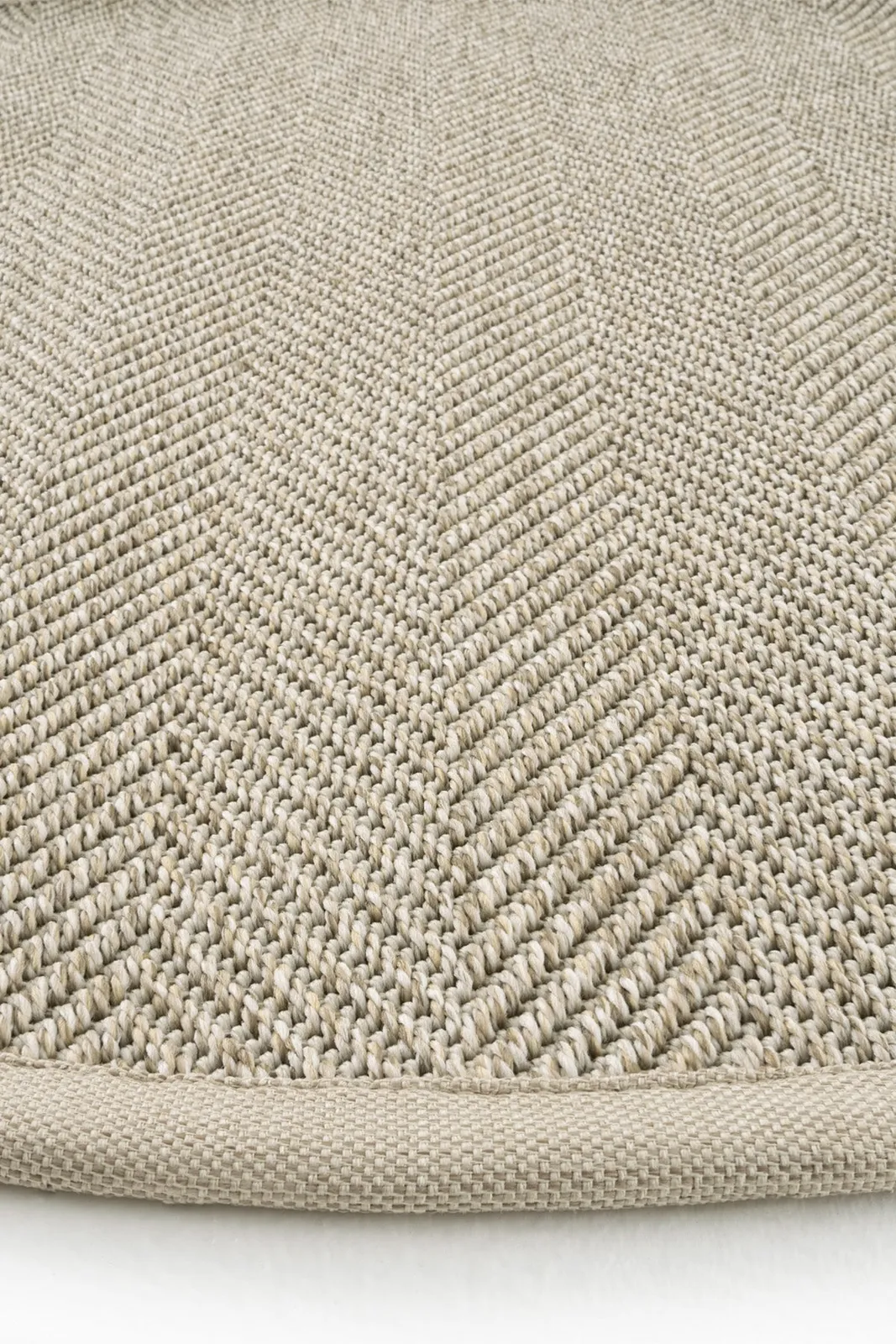 Sydney Keten Bordür Yuvarlak Sisal Halı — görsel 4