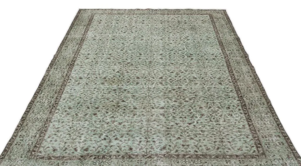 Apex Vintage Halı Yeşil 13517 - görsel 3