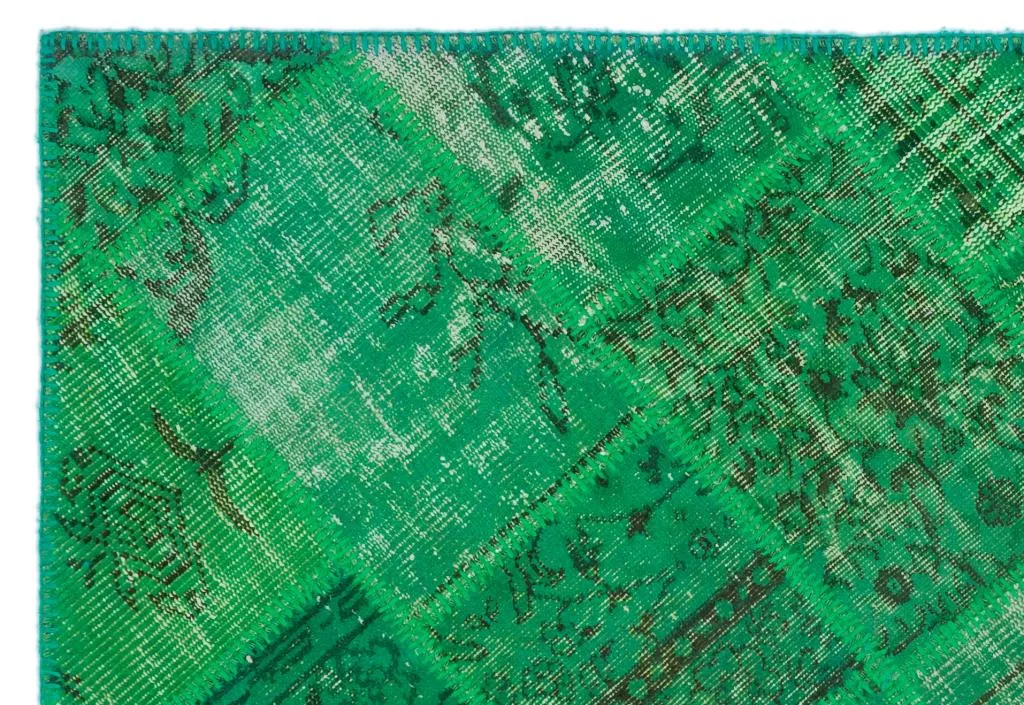 Apex Patchwork Halı Yeşil 22147 - görsel 5