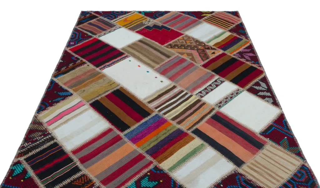 Apex Kilim Patchwork Unique Naturel 25307 - görsel 3