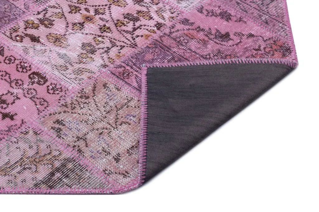 Apex Patchwork Halı Pembe 26651 - görsel 2