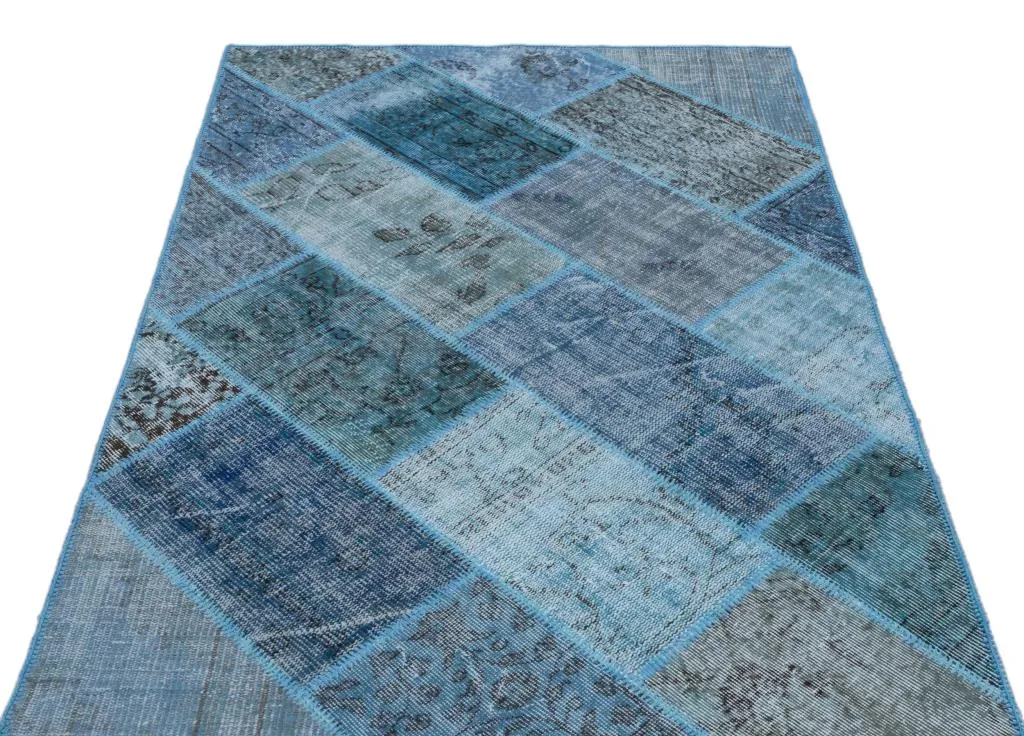 Apex Patchwork Halı Mavi 26605 - görsel 3