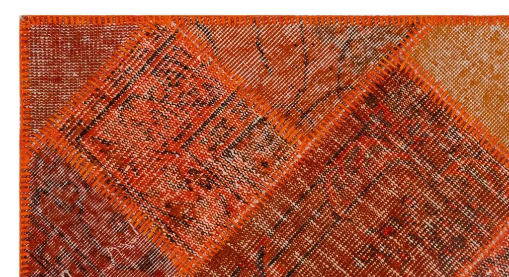 Apex Patchwork Halı Turuncu 25918 - görsel 5