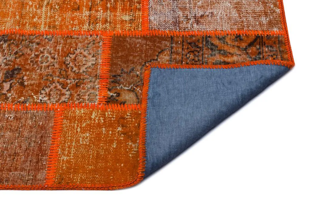 Apex Patchwork Halı Turuncu 26032 - görsel 2