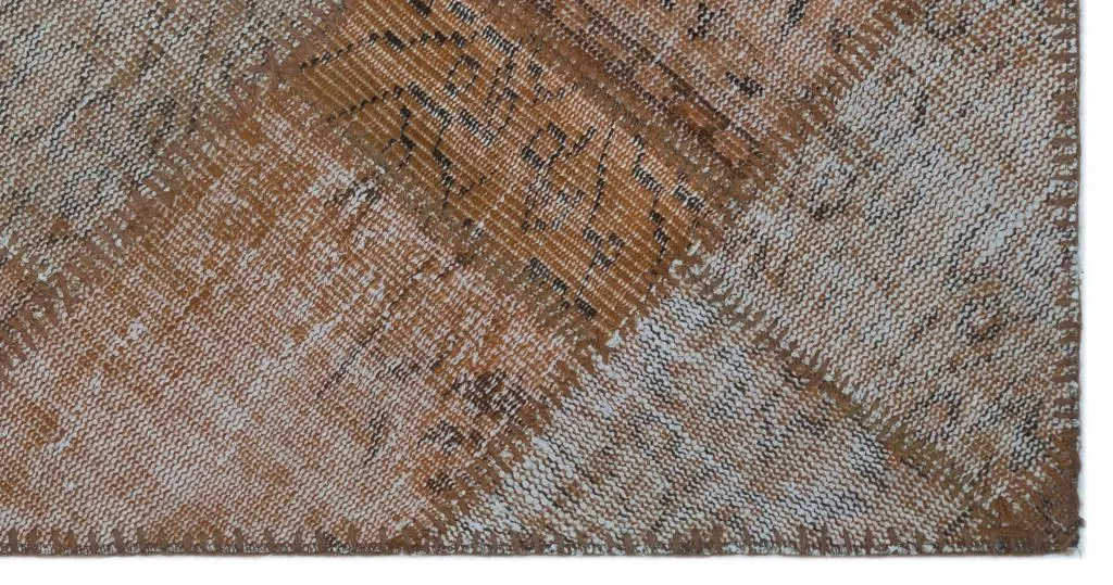 Apex Patchwork Halı Kahve 21319 - görsel 4