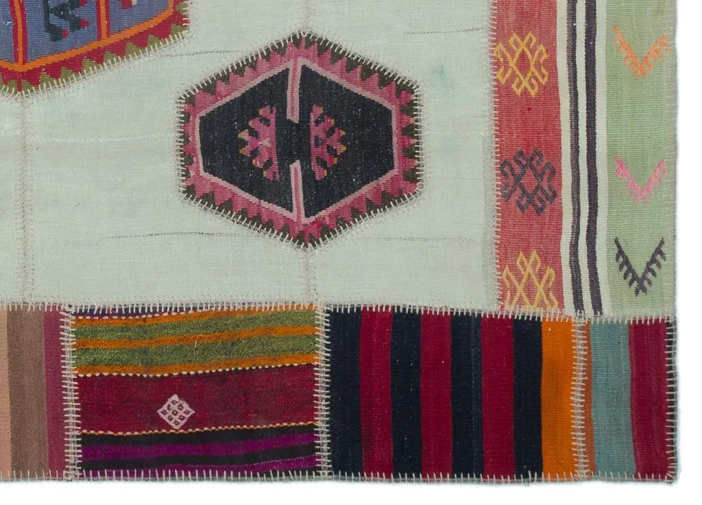 Apex Kilim Patchwork Unique Naturel 25311 - görsel 4