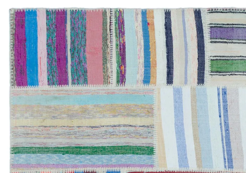Apex Kilim Patchwork Unique Striped 25483 - görsel 5
