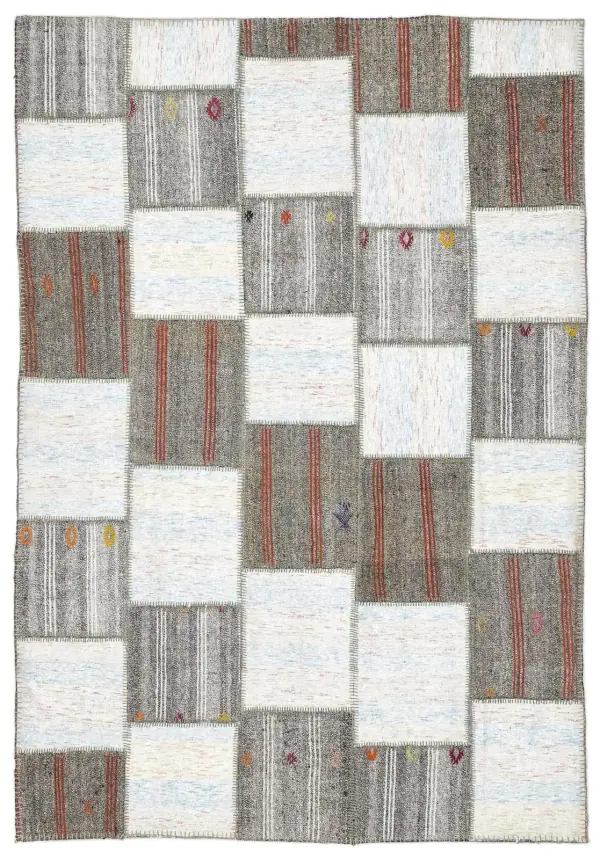 Apex Kilim Patchwork Unique Striped 1473