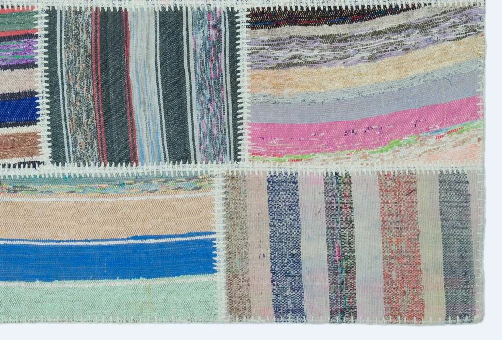 Apex Kilim Patchwork Unique Striped 25138 - görsel 4