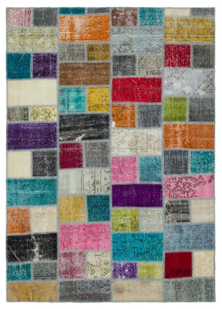 Apex Patchwork Unique Multi Naturel 20569 - görsel 1