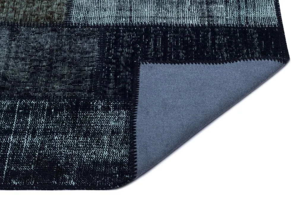 Apex Patchwork Halı Siyah 26027 - görsel 2