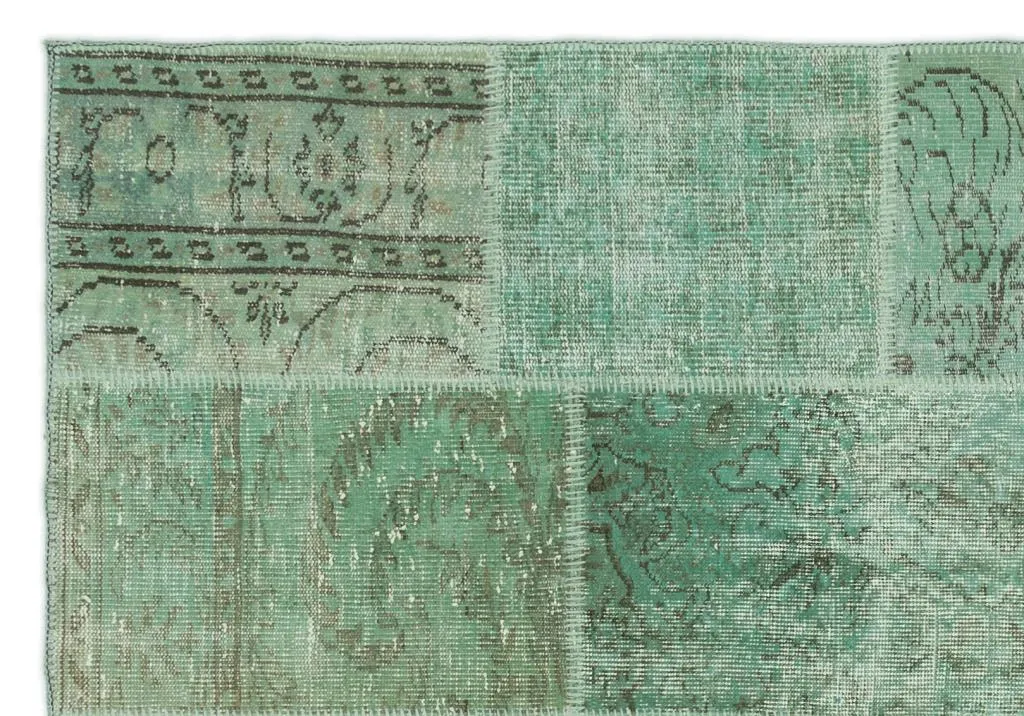 Apex Patchwork Halı Yeşil 20769 - görsel 4