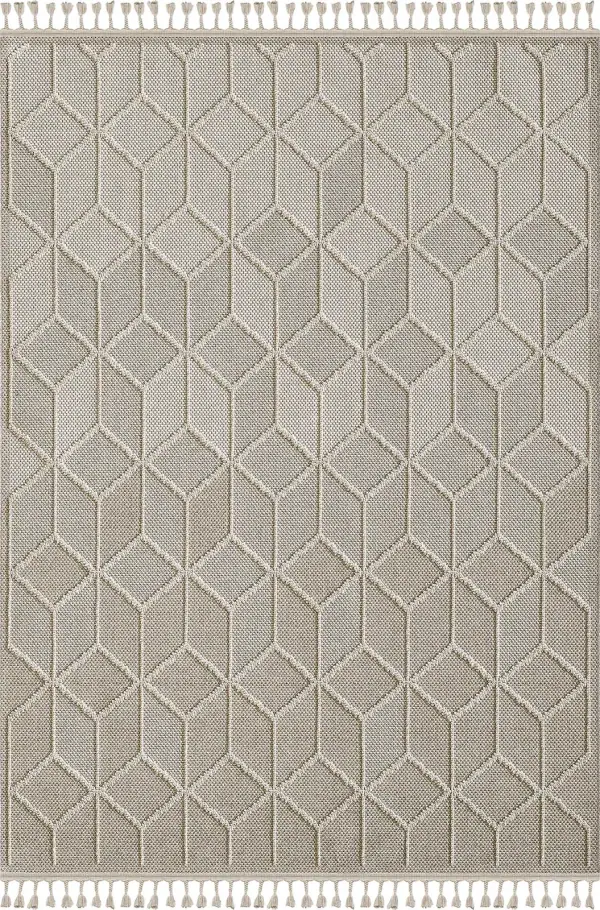 Grid Bukleli Modern Toz Vermeyen Halı