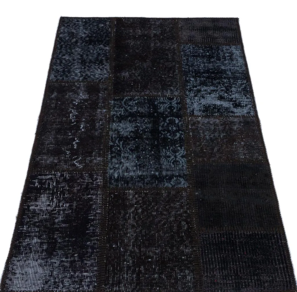 Apex Patchwork Halı Siyah 26141 - görsel 3