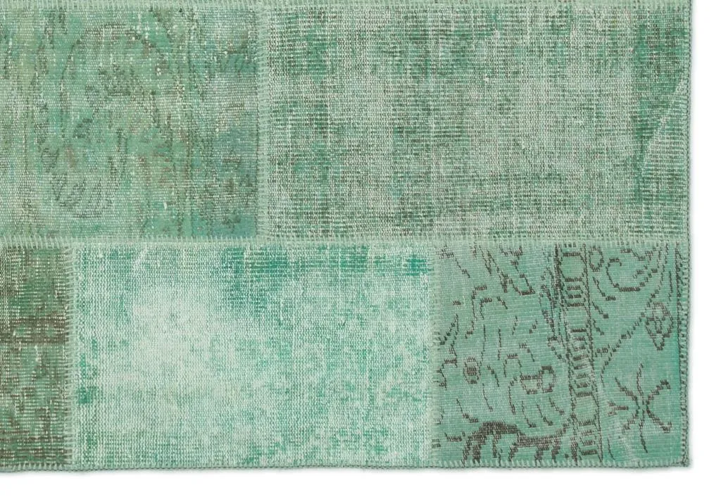 Apex Patchwork Halı Yeşil 20769 - görsel 5