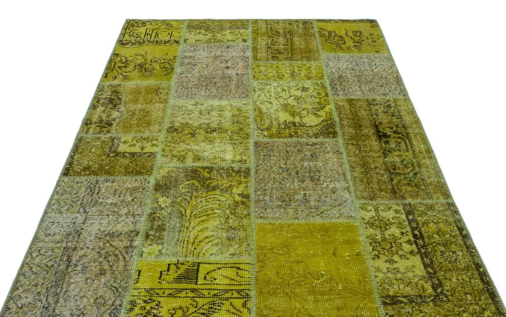 Apex Patchwork Halı Yeşil 26295 - görsel 3