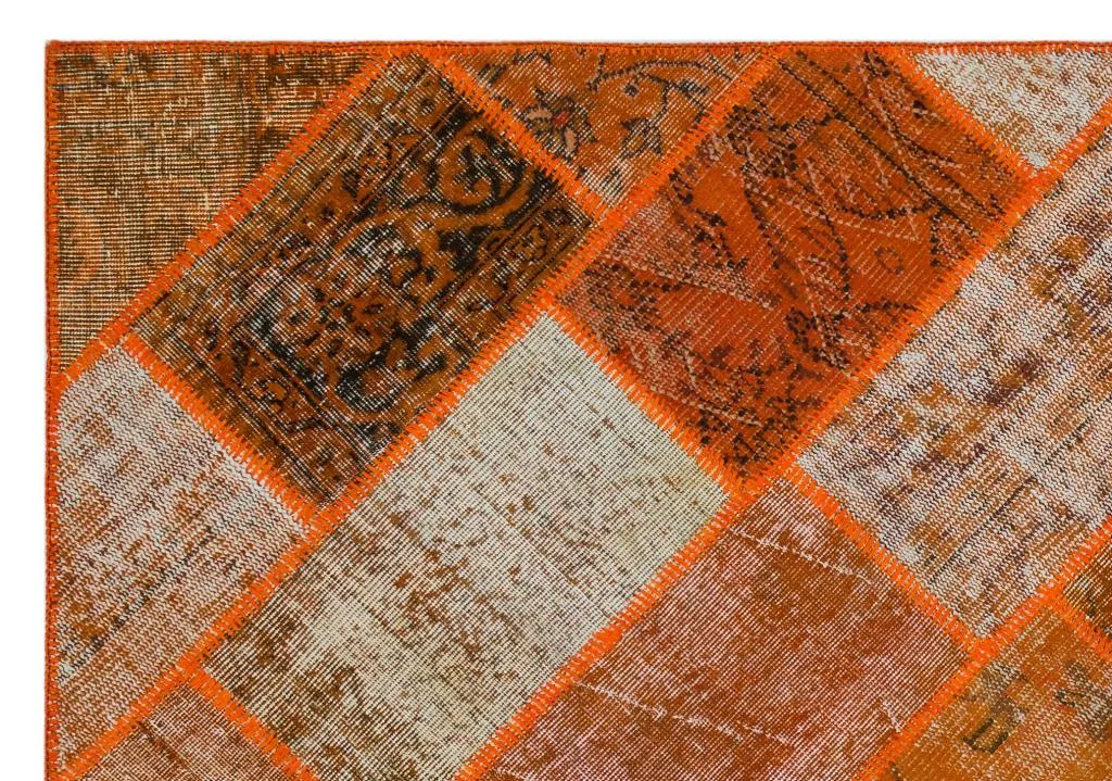 Apex Patchwork Halı Turuncu 26482 - görsel 5