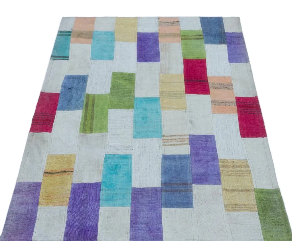 Apex Kilim Patchwork Unique Colours 24669 - görsel 3