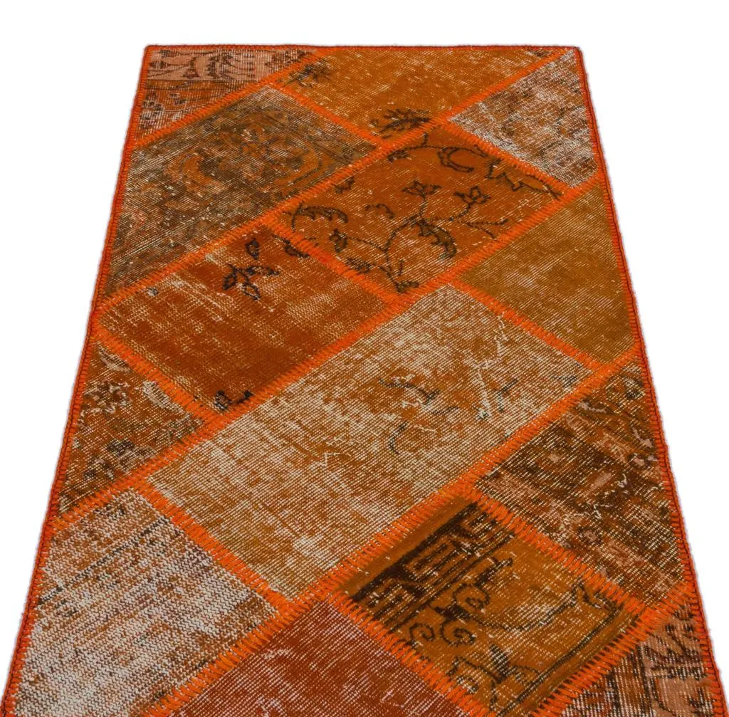 Apex Patchwork Halı Turuncu 26051 - görsel 3