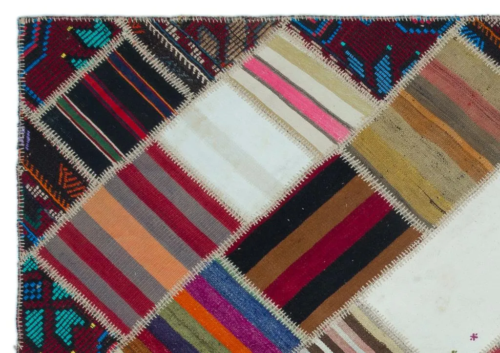 Apex Kilim Patchwork Unique Naturel 25307 - görsel 5