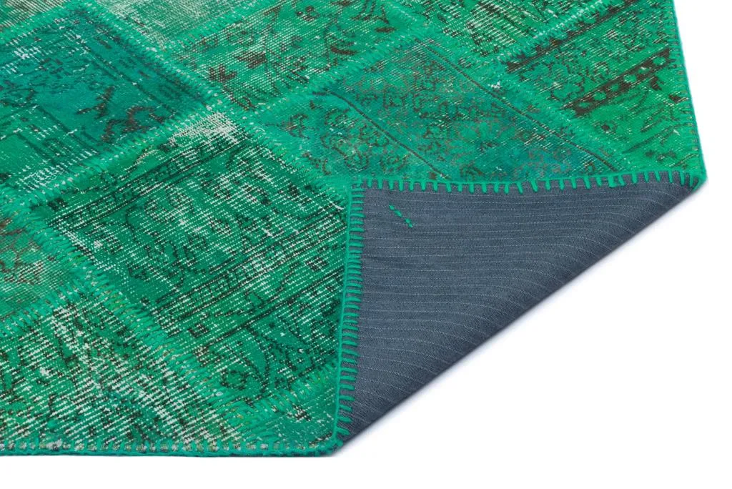 Apex Patchwork Halı Yeşil 22172 - görsel 2