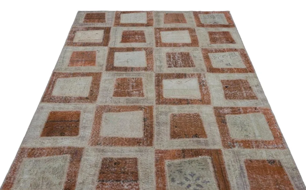 Apex Patchwork Halı Kahve 26409 - görsel 3