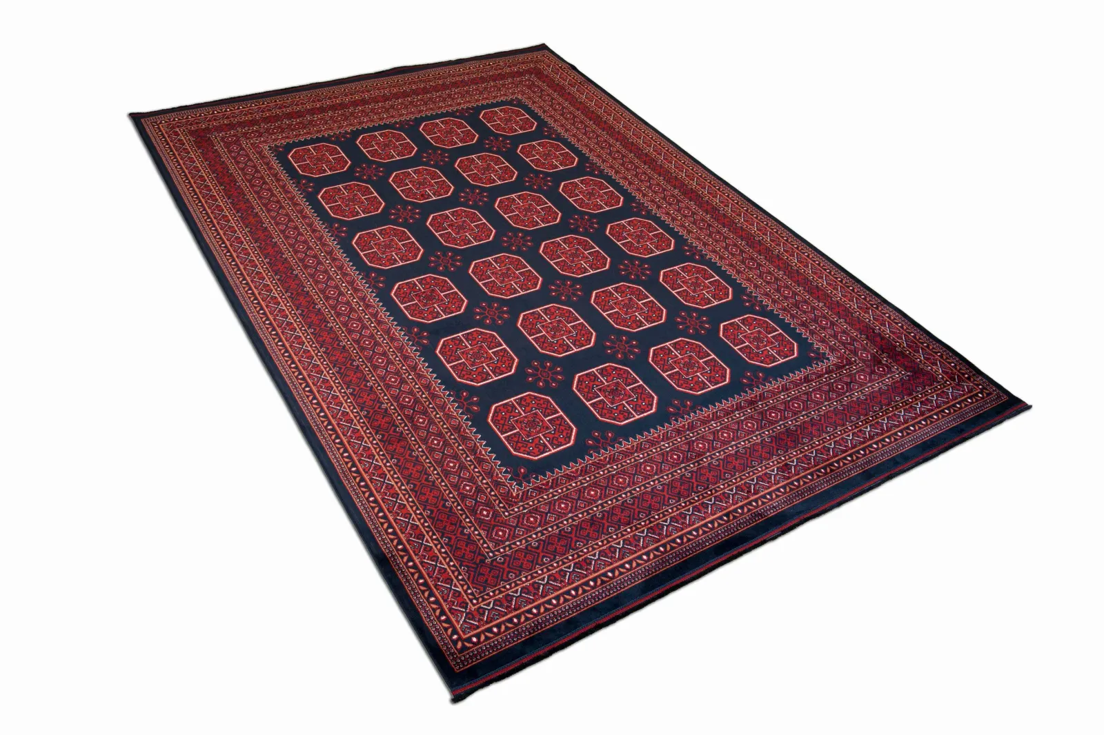 Quka Afgan 112 Lacivert Halı - görsel 1