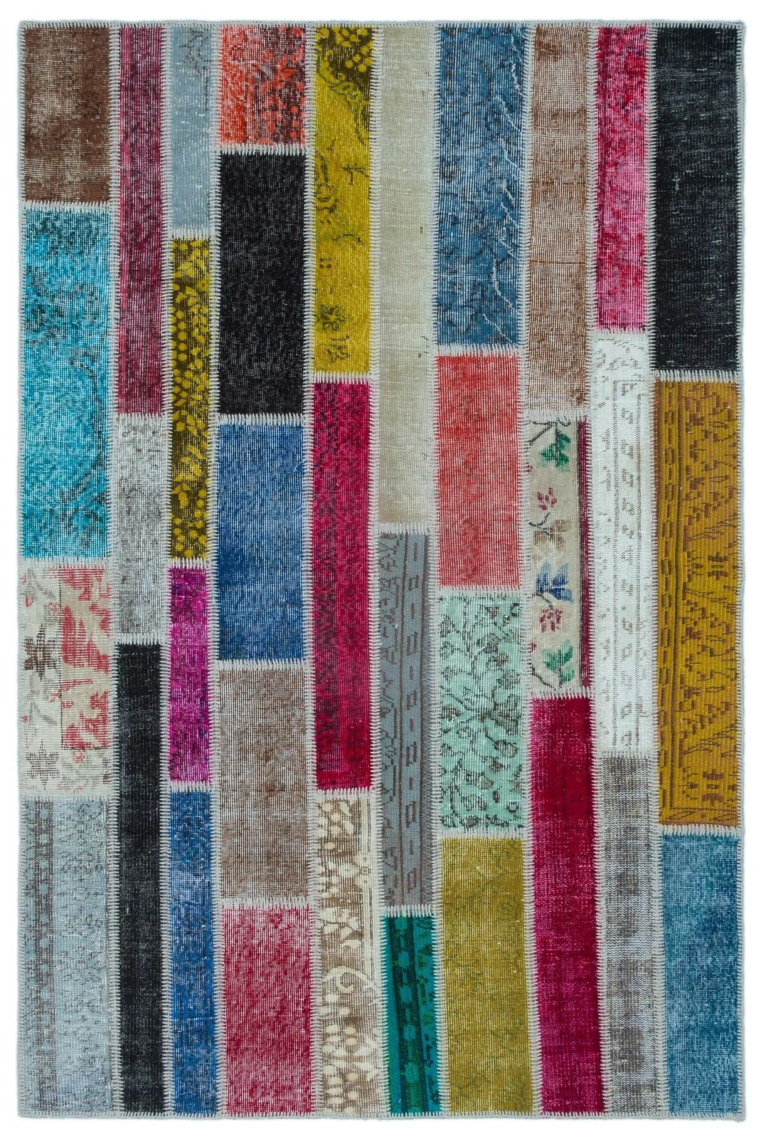 Apex Patchwork Unique Multi Naturel 25226 - görsel 1