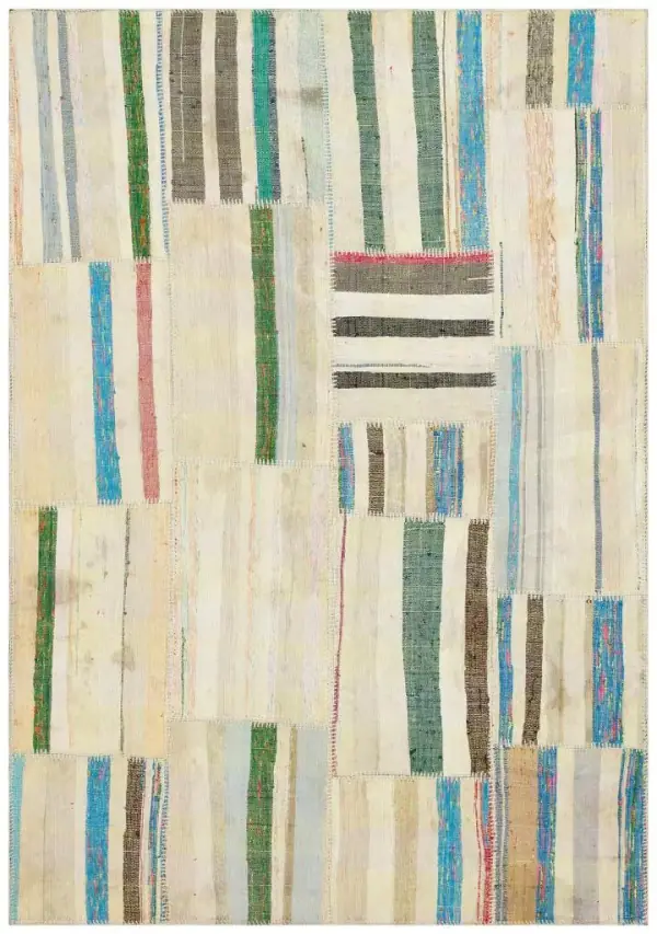 Apex Kilim Patchwork Unique Striped 36196