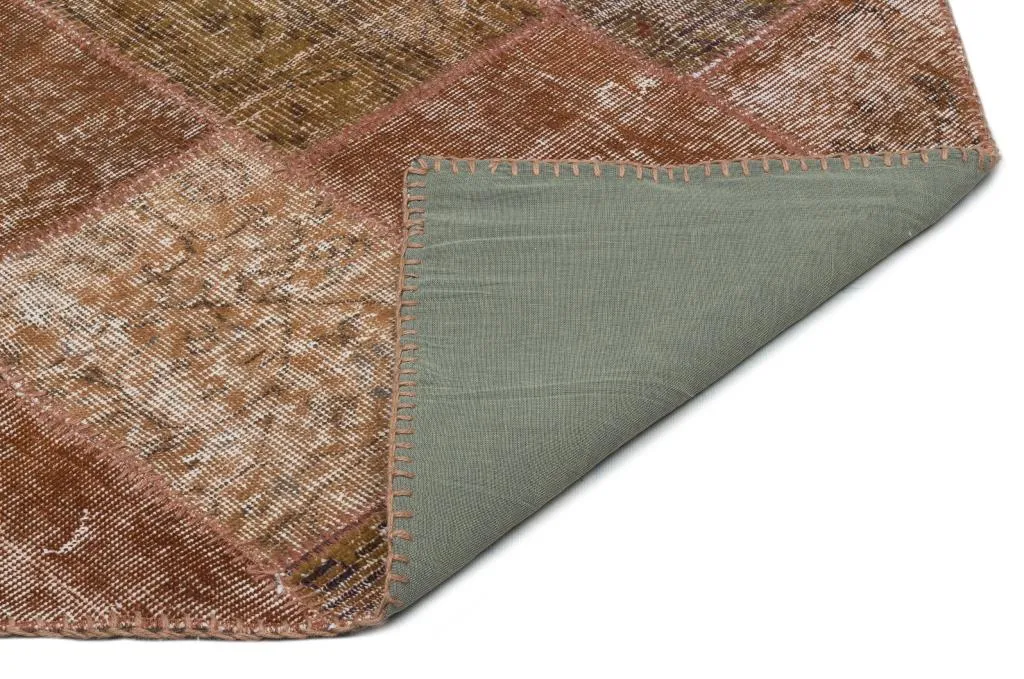 Apex Patchwork Halı Kahve 21006 - görsel 2