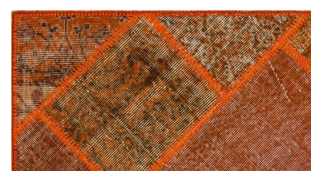 Apex Patchwork Halı Turuncu 26107 - görsel 5