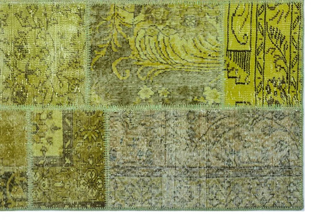 Apex Patchwork Halı Yeşil 26295 - görsel 4