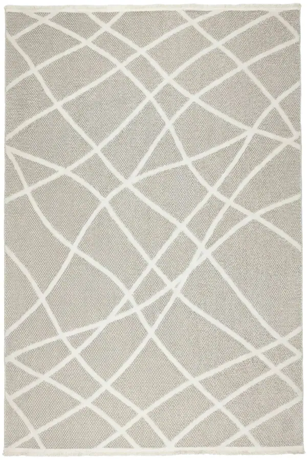 Woolhome Modern Sisal Kesme 8002 Bej Krem