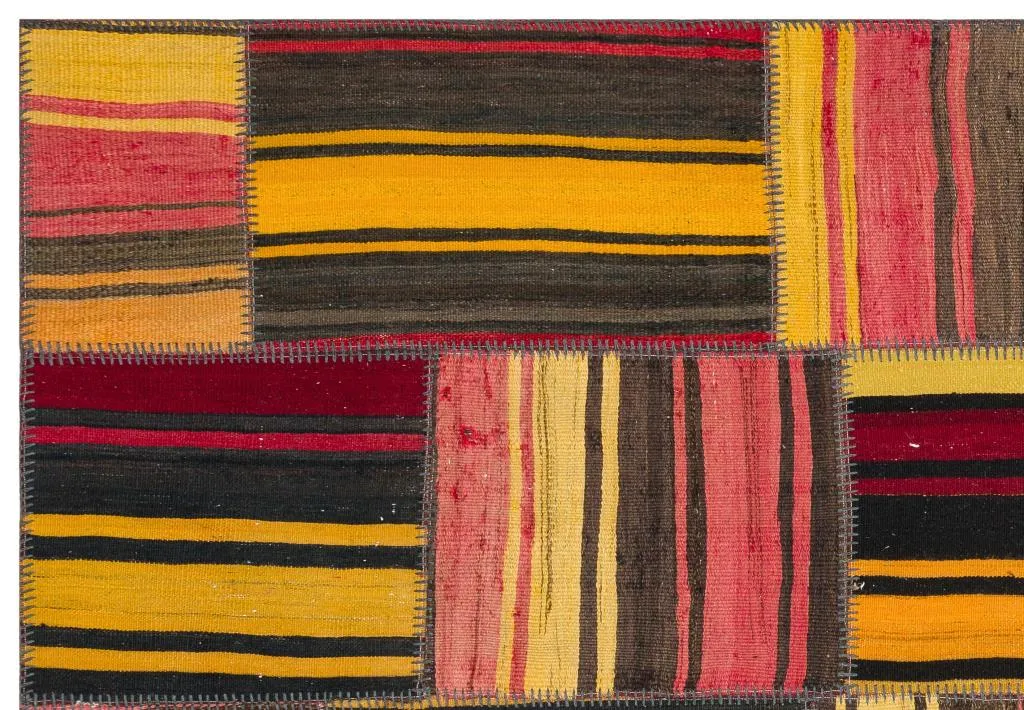 Apex Kilim Patchwork Unique Naturel 36360 - görsel 4