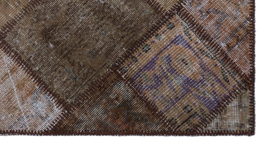 Apex Patchwork Halı Kahve 25880 - görsel 4