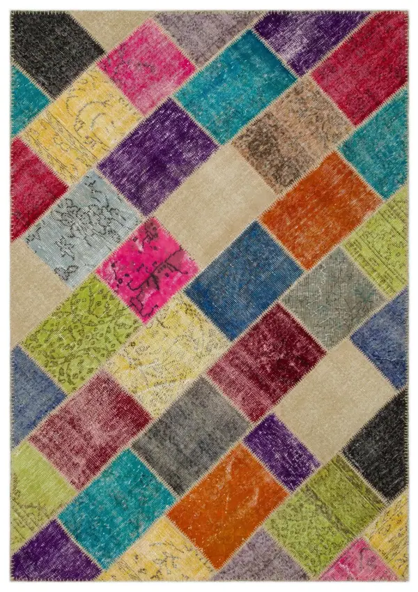 Apex Patchwork Unique Multi Naturel 22077