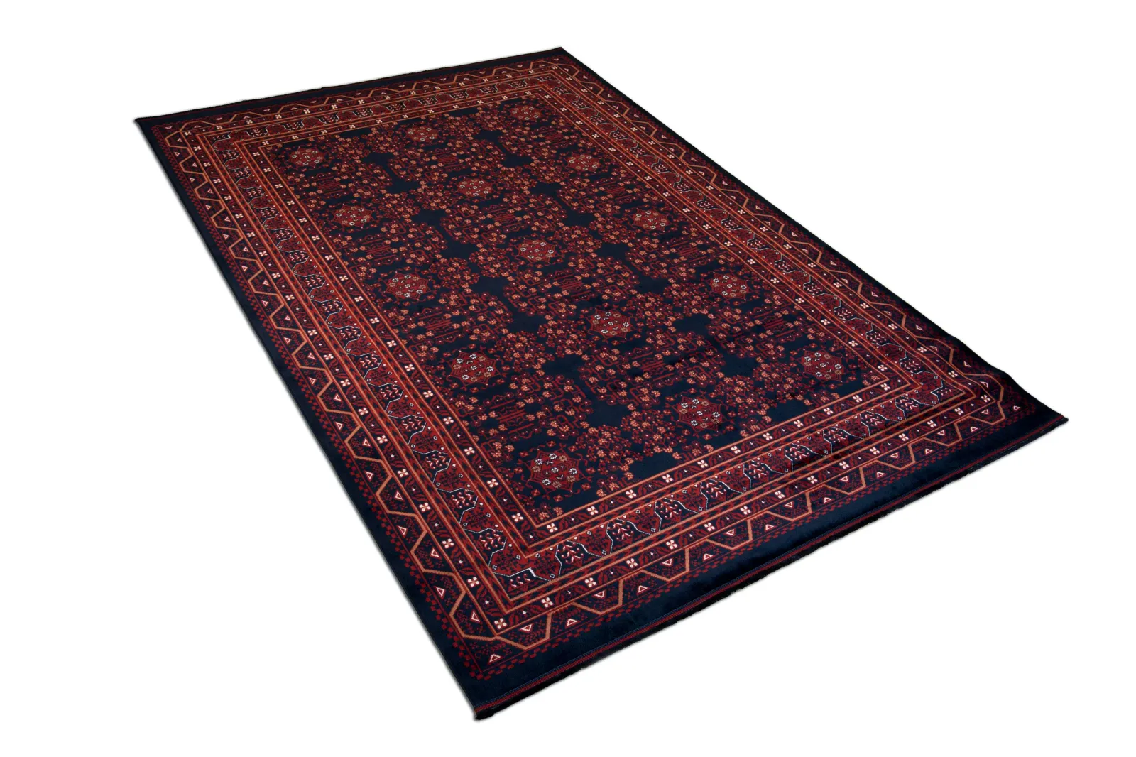 Quka Afgan 114 Lacivert Halı - görsel 1