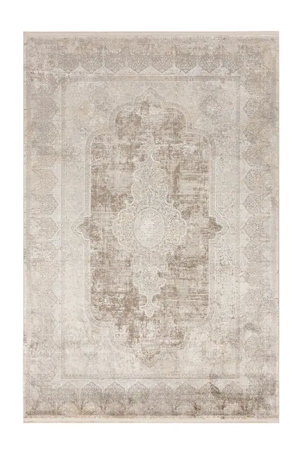 Craft Krem ve Gri Salon Halısı M095G