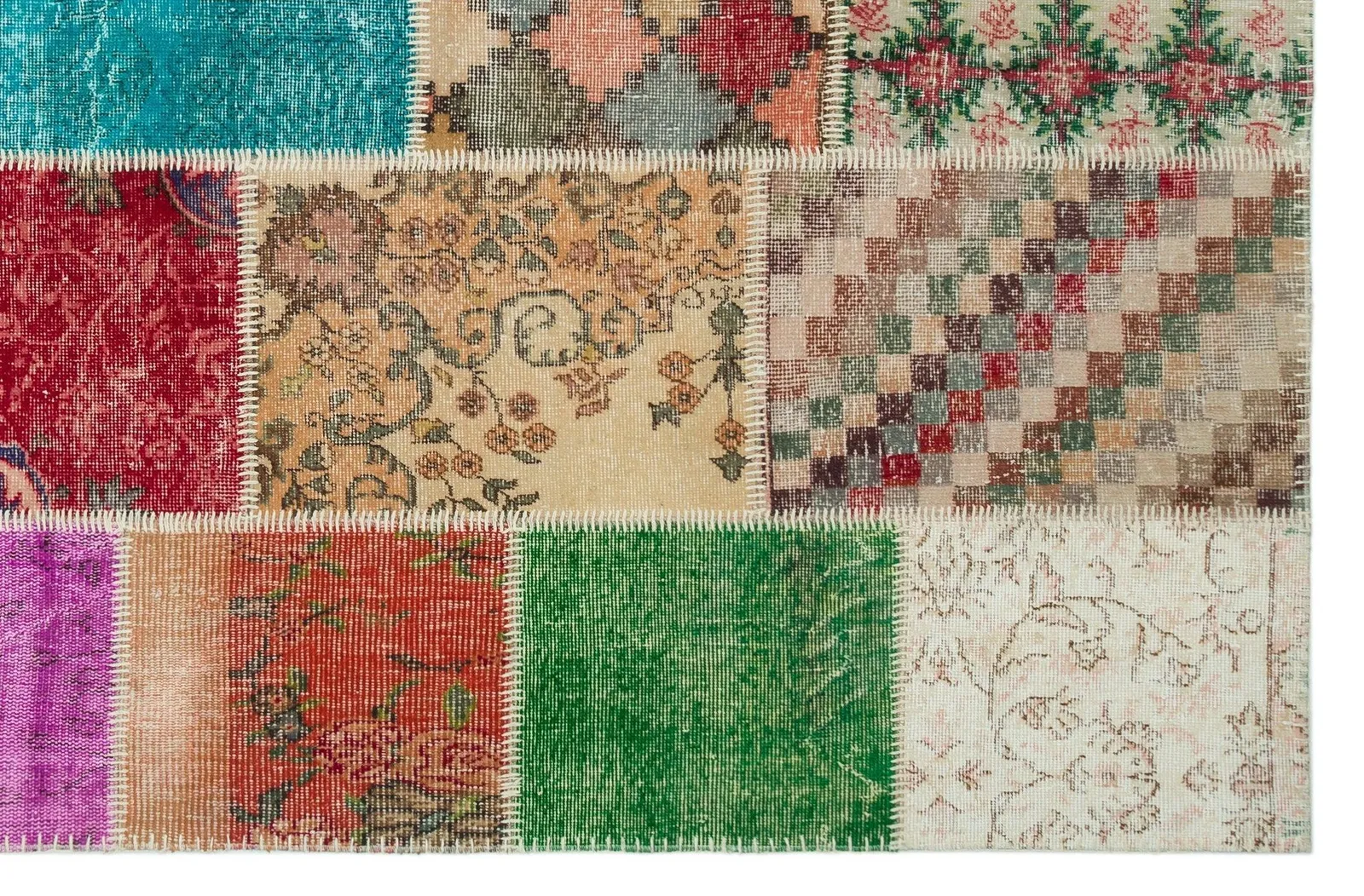 Apex Patchwork Unique Multi Naturel 20458 - görsel 5