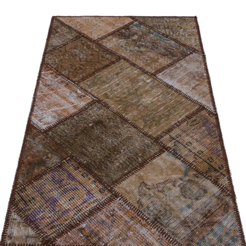 Apex Patchwork Halı Kahve 25880 - görsel 3