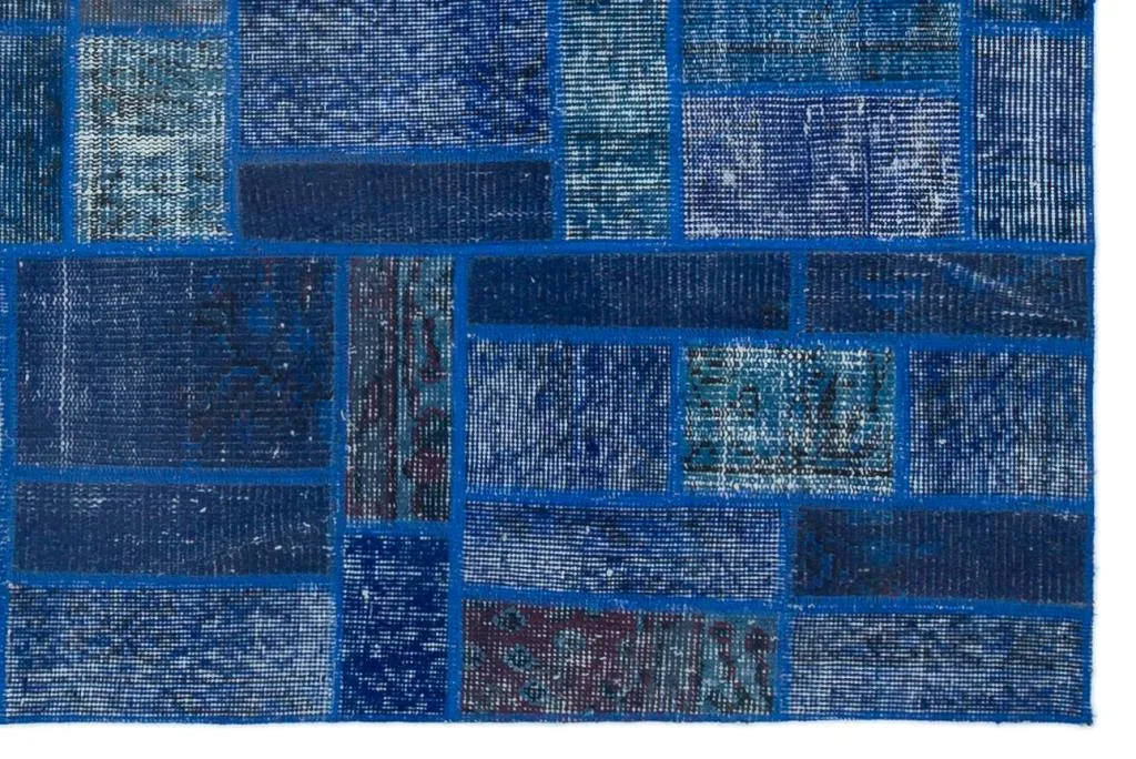 Apex Patchwork Halı Mavi 24856 - görsel 4