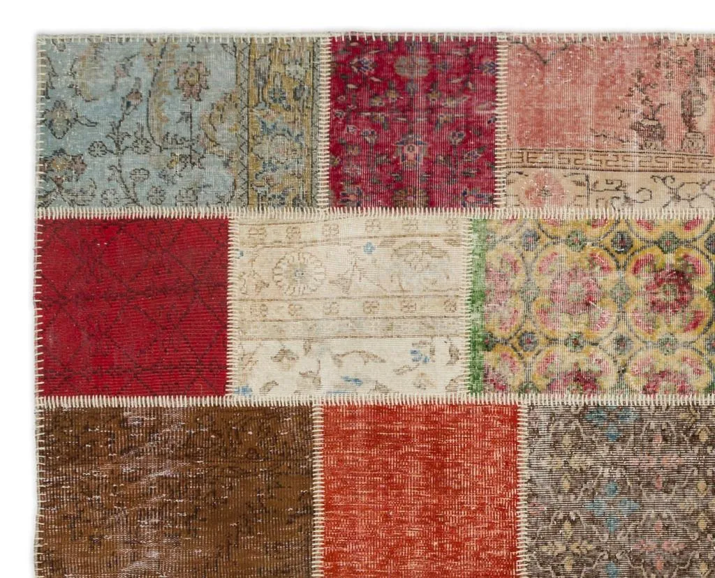 Apex Patchwork Halı Naturel 20377 - görsel 4